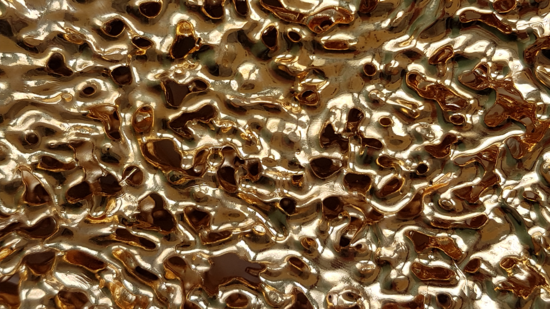 Gold-coated choroidal vessel in a 3D print